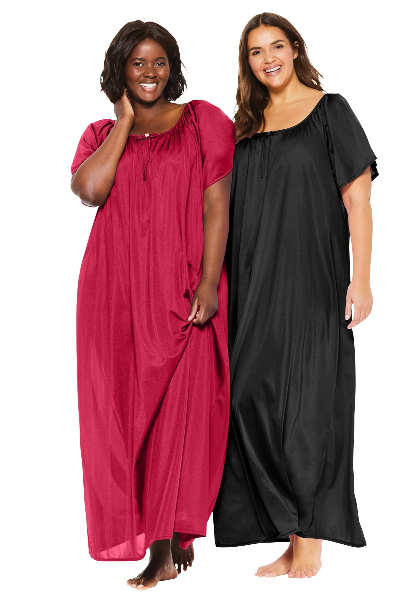 plus size silk gown