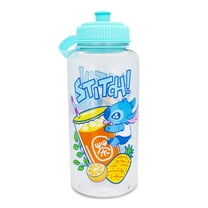 Disney Lilo & Stitch Bubble Tea Water Bottle With Sports Cap | Holds 34 Ounces