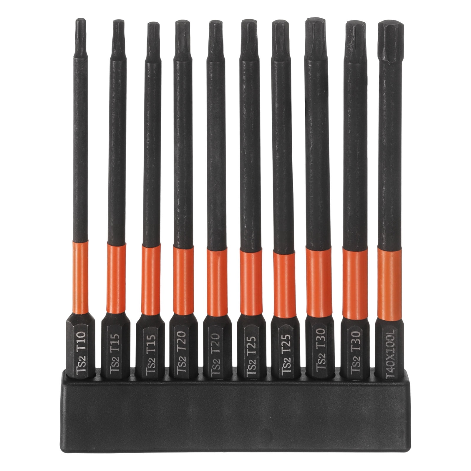 Uxcell 6pcs T10-T40 Torx Head Screwdriver Bit Set 4" Long 1/4" Hex Shank Screw Drivers