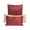 thumbnail image 5 of Pillowtex Suede Decorative Pillow 26"x26" Burnt Orange, 5 of 8