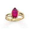 14kt Gold Lab-Created Marquise Ruby Ring