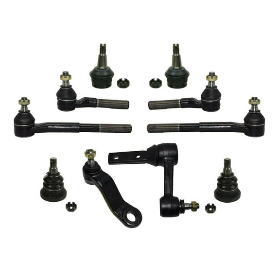 Front Steering Idler & Pitman Arms   Outer Inner Tie Rod Ends   Upper & Lower Ball Joints Suspension 10 Pieces Kit Compatible with 2WD Models Fits select: 1994-1999 DODGE RAM 1500