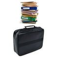 thumbnail image 4 of File Safe Organizer, Large Capacity Security Protection Fireproof Document Bag Easy To Carry Sturdy  For Travel For Office For Home Black,Silver, 4 of 8