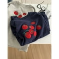 thumbnail image 3 of Embroidered Custom Pullover Fleece Sweatshirt for Women, Loose Fit, Thick and Warm Coat, 3 of 6