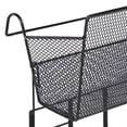 thumbnail image 3 of OULII Simple Bedside Hanger Hanging Storage Basket Black Iron 1Set For Office Daily Use, 3 of 8