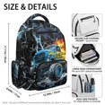 thumbnail image 5 of Chririnla Waterproof Bookbag for Elementary School Back to School, 600D Polyester Lightweight School Bag, Cartoon Truck Design, 5 of 9