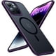 thumbnail image 1 of Mgnaooi Funda magnética para iPhone 12 Pro Max [prueba de caída de grado MIL y compatible con MagSafe] Parte trasera mate translúcida con teclas de aleación de aluminio, funda para teléfono 12 Pro Max, 1 of 4