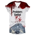 thumbnail image 1 of 2025 T-Shirts Imprimés à Manches Courtes et Longues pour Femmes, Col Rond, Compression, Haut pour Femmes, 1 of 4