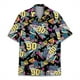 thumbnail image 3 of Camisa con estampado 3D de loro floral más nueva, camisas de moda para hombres y mujeres, camisas hawaianas de manga corta con botonadura sencilla, blusa, ropa para hombres, 3 of 5