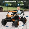 thumbnail image 3 of Royalbelle Orange 12V Ride On Car, UTV Truck with Parental Remote Control, 3 of 7
