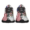 thumbnail image 5 of Illinois And American flag Shoes Sneakers for Women Men Black Size 3.5, 5 of 7