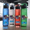 thumbnail image 3 of Vaso de agua portátil para deportes de viaje, para acampar al aire libre, resistente a fugas, de plástico, de Sonic the Hedgehog, rojo, verde, azul y negro, 560 ml, 3 of 4