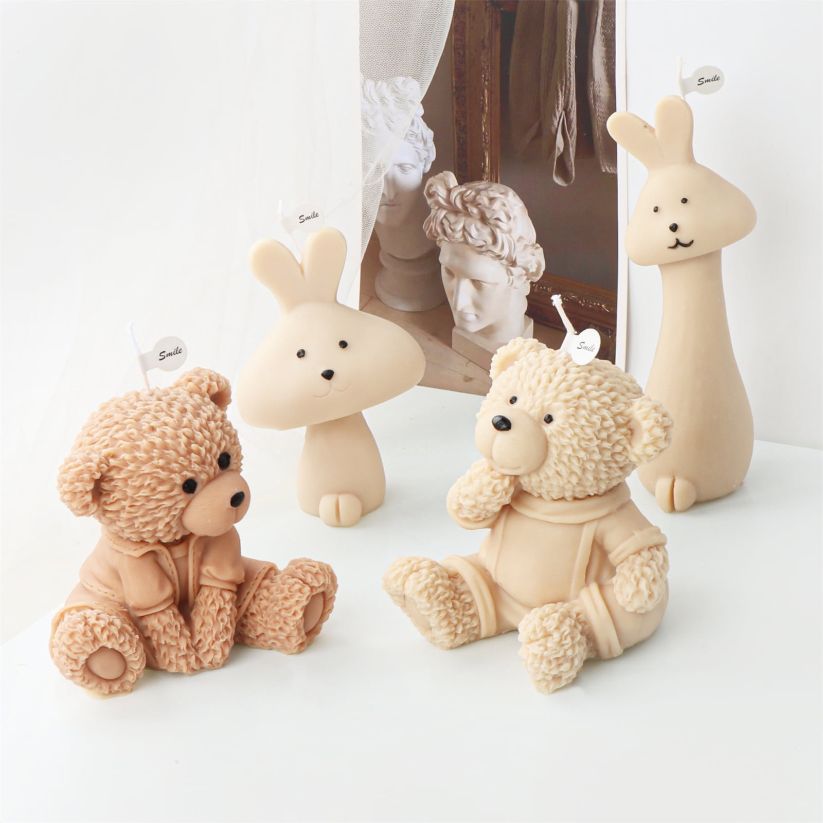 Dog Bear Shaped Silicone Mold for Making Soap Plaster Ornemant Resin Craft Resin Casting Molds