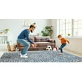 thumbnail image 3 of Linon Outdoor Washable Area Rug Collection, Smoke and Blue, 7' x 9', 3 of 8