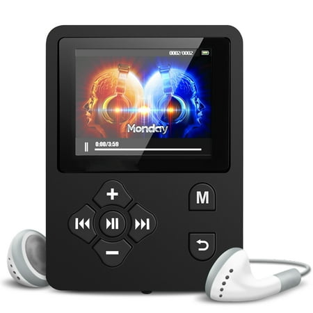 32 Gb Music Player TSV MP3/MP4 Music Player,Expandable Up to 32GB Portable Audio Player with Photo Viewer, Voice Recorder, FM Radio, A-B Playback, E-Book,With Headphone ()