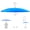 Blue, variant on 13" Glass Rain Cover for Bird Feeder Outdoors - Baffle on Shepherd Pole/Post or S Hook Hanging - Large Weather Guard Protective Dome - Daisy (Dia. 33CM)