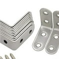 thumbnail image 2 of GOOHOCHY Support en L pour Étagère Design Robuste Argenté Lot de 1, 2 of 7