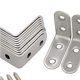 thumbnail image 2 of TABLZONE Soporte De Acero Inoxidable Para Refuerzo De Esquinas Muebles 90 Acabado Plateado, 2 of 8