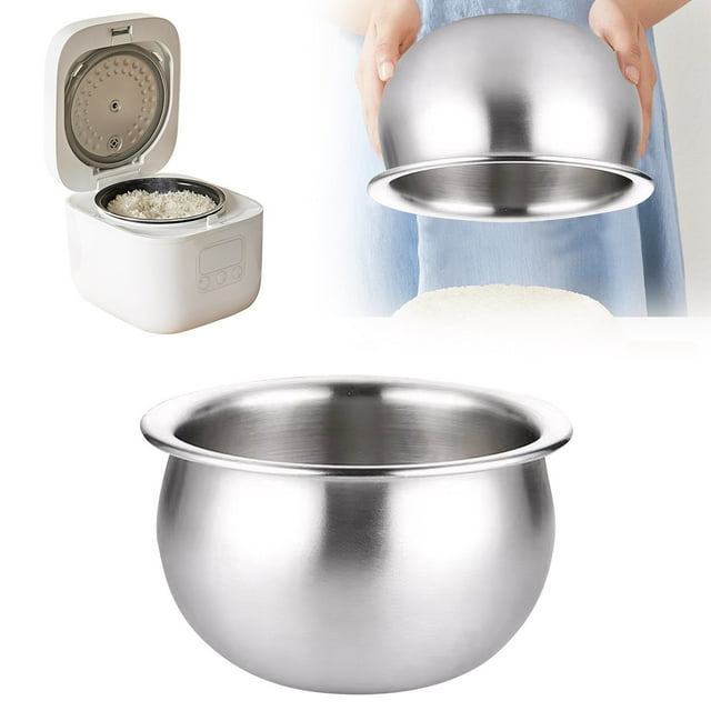Cuiseur à Riz en Acier Inoxydable Pot Intérieur Durable Ustensiles de Cuisson pour Cuiseur à Riz et Plus Ensemble d'Ustensiles de Cuisson en Céramique avec Couvercles Ustensiles de Cuisson avec Couvercles Ustensiles de Cuisson en Silicone Support d'Ustensiles de Cuisson avec Couvercles pour