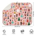 thumbnail image 2 of Pink Christmas Nutcracker Pattern Dish Drying Mat for Kitchen 1 Pack, Ultra Absorbent Microfiber Dishes Drainer Mats,18x24in(46x61cm), 2 of 4