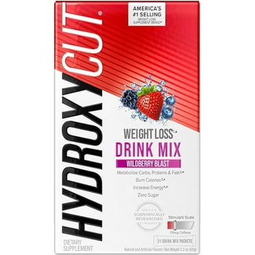Hydroxycut Drink Mix Weight Loss for Women & Men Supplement Energy Drink Powder