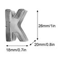 thumbnail image 3 of Ycandiee 26 PCS Alphabet Letters Cookie Cutters Set, Stainless Steel Cookie Cutters for Baking, Letters Shaped Baking Tool for Homemaking Biscuits, Cookie, Dough, 3 of 7