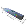 thumbnail image 3 of Kabnic Haut-Parleurs Bluetooth pour la Maison Haut-Parleur Bluetooth Sans Fil Caisson de Basses avec Diaphragme Son pour Ordinateur Portable à la Maison, 3 of 9