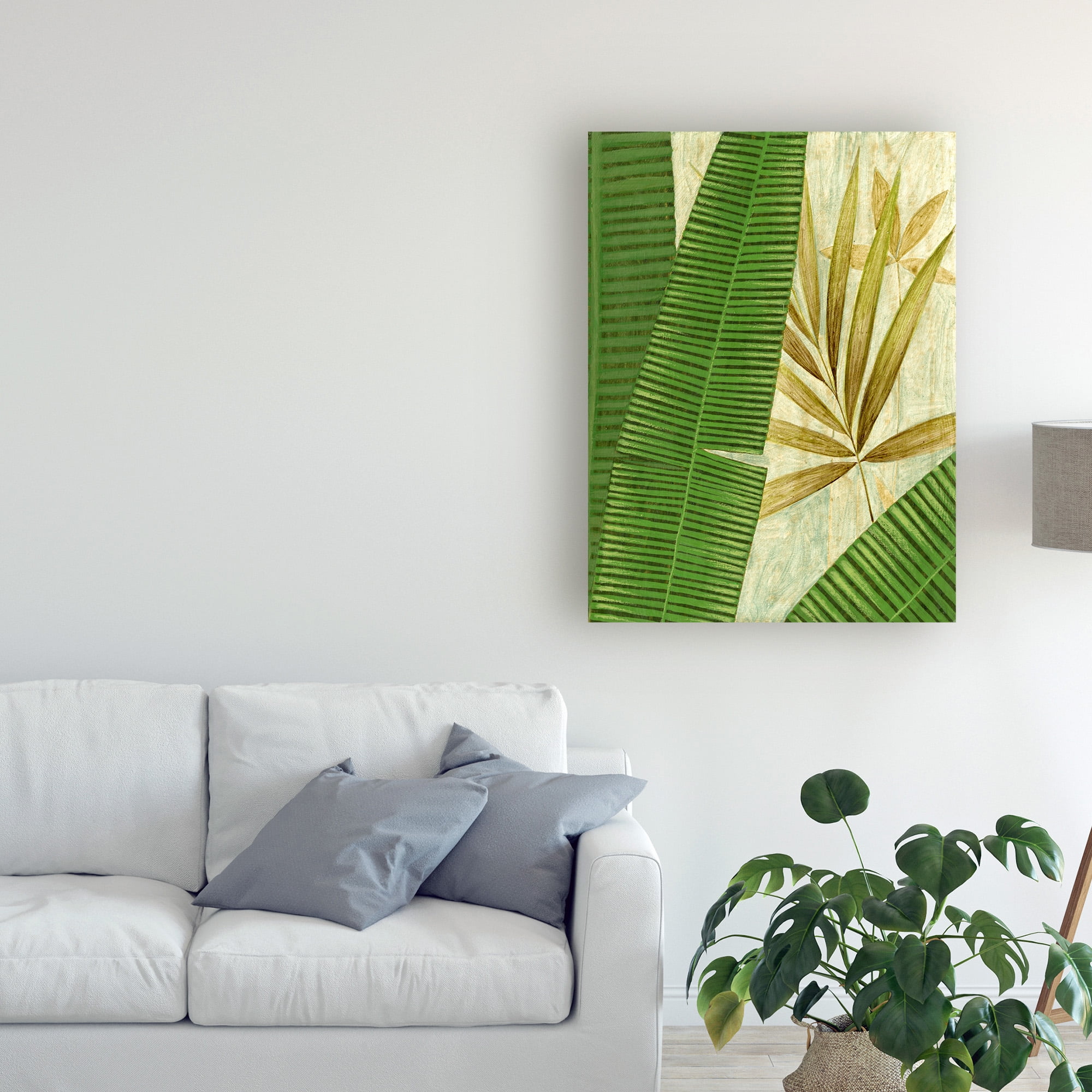 Trademark Fine Art 'Tall Wide Palm' Canvas Art by Pablo Esteban