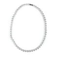 thumbnail image 3 of EOEMY 3 Width 925Sterling Silver Pearl Beads Fancy Beaded Chains Necklace For Women-10mm-20", 3 of 7
