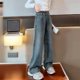 thumbnail image 5 of Cowsor Girls Baggy Jeans Distressed Denim Pants Elastic Waist Wide Leg Jeans for Girls Kids Loose, 5 of 5