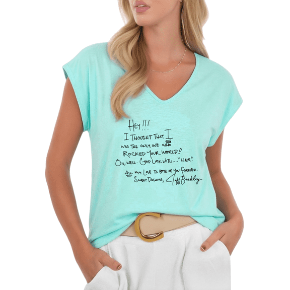 Funny Quote Shirt Women Print Tshirt Graphic Tees Shirts Blue Sleeveless Handwritten Sarcastic Message Casual Summer Tee Size S-5XL Tops