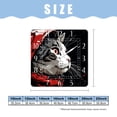 thumbnail image 2 of 14 Inch Wall Clock Battery Operated Square Clock Decorative for Office, Kitchen, Outdoor, Living Room，Cute Cat in Pocket with Hat Picture, 2 of 4