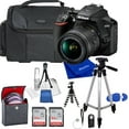 thumbnail image 1 of Nikon D3500 24.2MP DSLR Digital Camera with 18-55mm VR Lens Bundle, Includes 2x64GB SD Memory Cards, Large Camera Bag, Filter Kit, Cleaning Kit, Tripods and More (Medium Kit), 1 of 7