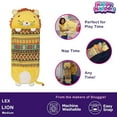 thumbnail image 5 of Happy Nappers: Pillow & Sleepy Sack: Medium - Lion Lex - 54 x 20", 2-In-1: Plush Animal Opens Into Sleeping Bag, Soft Play & Nap Character, Kids 3+, 5 of 12