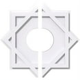 thumbnail image 5 of 18"OD x 7"ID x 10"C x 1"P Axel Architectural Grade PVC Contemporary Ceiling Medallion, Two Piece, 5 of 7