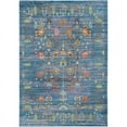 thumbnail image 5 of SAFAVIEH Valencia Grigor Traditional Polyester Area Rug, Blue/Multi, 2' x 3', 5 of 6