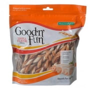 Good 'n' Fun Triple Flavor Twists Rawhide Dog Chews, 35 Count (8.6 Oz.)