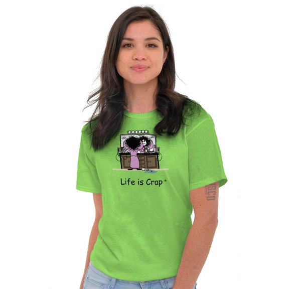 Bad Hair Day Relatable Lifestyle Women's Graphic T Shirt Tees Brisco Brands S