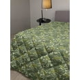 thumbnail image 2 of Leaves Down Alternative Comforter, Repetitive Botanical Theme Abstract Trees Motifs Art Pattern, Microfiber Quilt for All Season, 5 Sizes, Olive Green Apple Green, by Ambesonne, 2 of 3