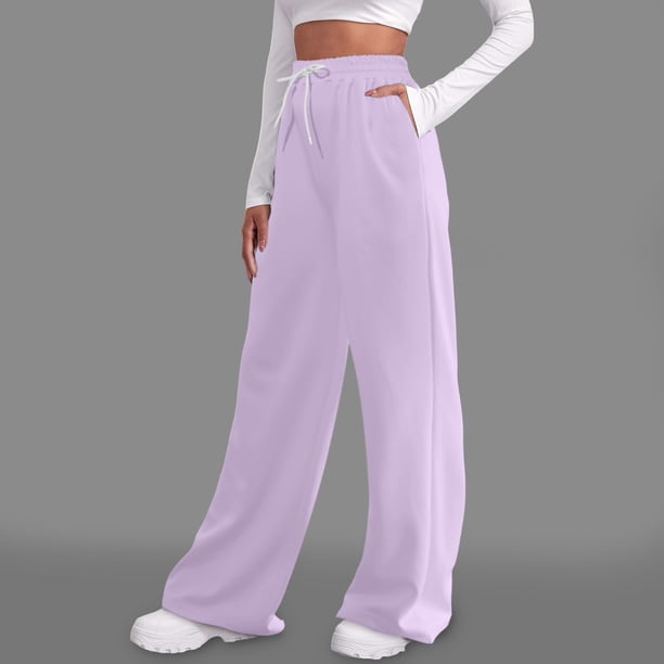 WILLBEST Pantalones Casuales elegantes para Mujer, Pantalones Deportivos Cómodos de Cintura Media, Uso Diario para Fitness de Verano Chica