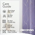thumbnail image 2 of Deconovo Gold Wave Foil Print Blackout Curtains for bedroom - 52x84 inches, 2 Panels(Light Purple), 2 of 6
