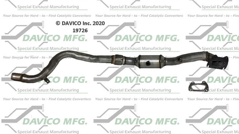 Davico Mfg 19726 Direct-Fit Catalytic Converter