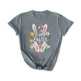 thumbnail image 2 of BVOFAR Womens Happy Easter Shirts 2025 Bunny Rabbit Graphic T-Shirts Trendy Round Neck Tunics Funny Eggs Print Tops Casual Short Sleeve Tees, 2 of 5