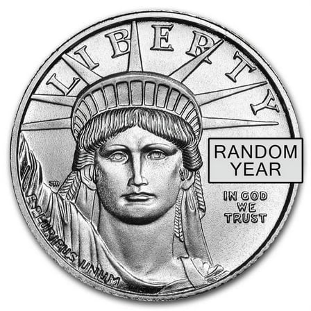 1/10 oz American Platinum Eagle Coin BU (Random Year)