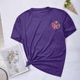 thumbnail image 4 of Aloohaidyvio Graphic T Shirts for Women,Summer Womens Boho Statement Flowers Super Soft T Shirt Spring Wildflower Graphic Tee 2024 Short Sleeved Crew Neck Casual Cute Tees Tops, 4 of 6