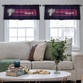 thumbnail image 3 of LALILO Kitchen Curtain Valance Stand Neon Sign Rod Pocket Window Curtain 52"x 18" Set of 2, 3 of 6