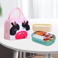 thumbnail image 4 of Bolsa de almuerzo de aislamiento grande portátil Bolsa de asas de enfriador Vaca Sunnimix Bolsas de contenedor de almuerzo fresco, 4 of 8