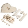 thumbnail image 3 of Oubit Wedding Guest Book Alternative,Guest Book Heart Shape Rustic Wedding Decor Guest Book Wedding Reception Finest Materials, 3 of 9
