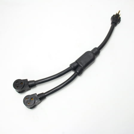 NEMA 6-50 Splitter, Welder 50amp Male Plug 6-50P - (2) 6-50R Female connectors