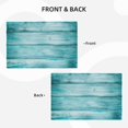 thumbnail image 4 of Placemats Set of 4 / 6, Teal Turquoise Wood Placemats for Dining Table Indoor/Outdoors Heat Resistant Washable Placemats 18" x 12", 4 of 8